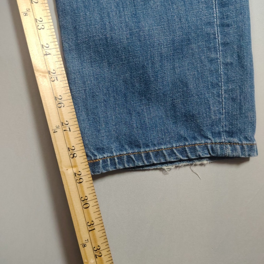 Lucky Brand 221 Original Straight Men 31x30 Blue Faded Denim Cotton Jeans - Picture 10 of 15